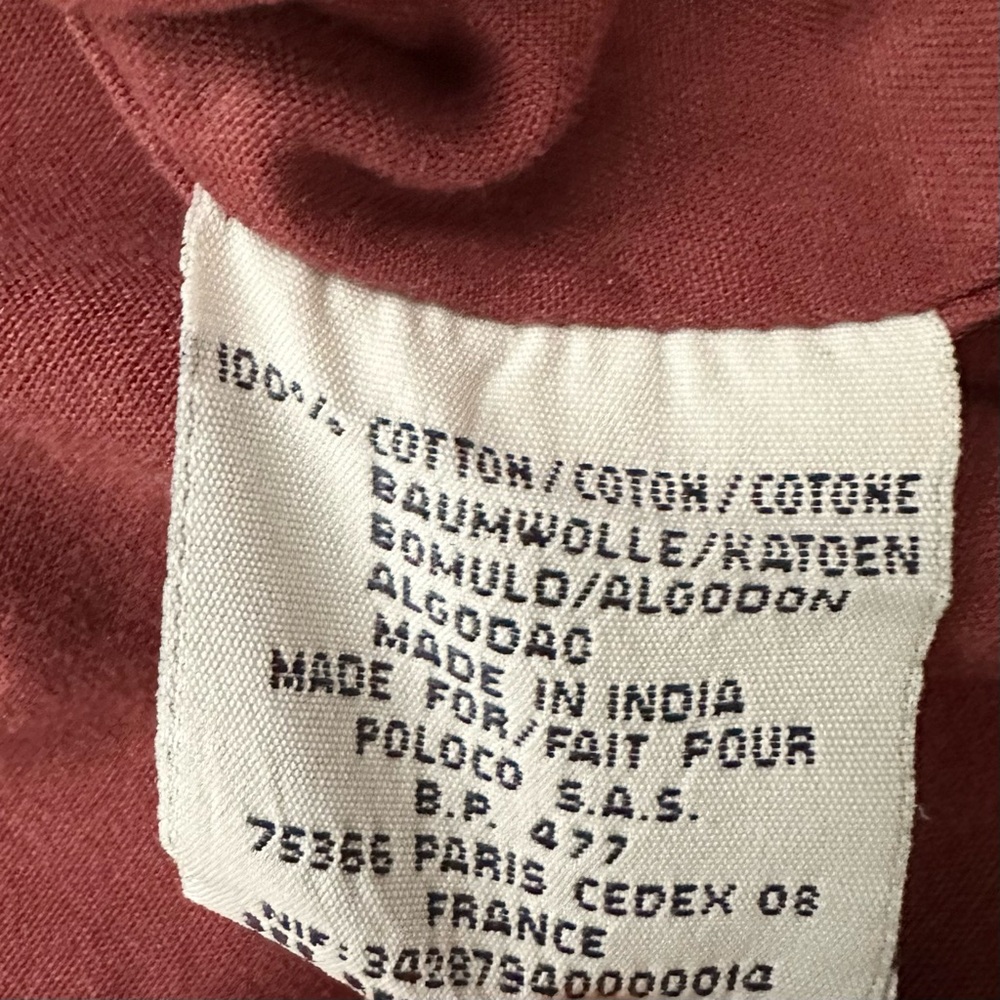 Ralph Lauren Blake Rust /Burgundy Fall Oxford Shirt- Oversized Polo Button Down - Picture 17 of 17